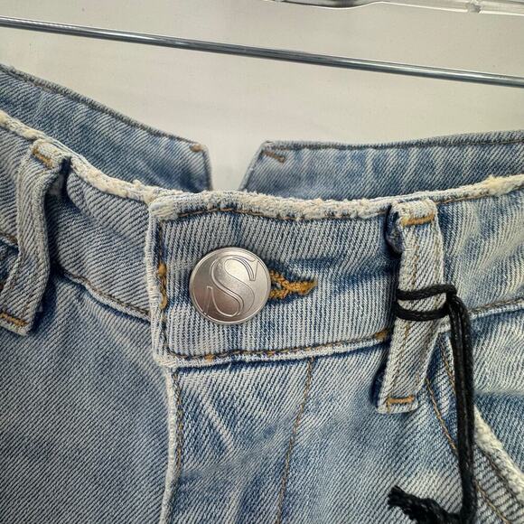 Sprwmn Françoise Micro Flared Leg Jeans High-Rise Denim Stretch Size 28 NWT - Picture 10 of 13